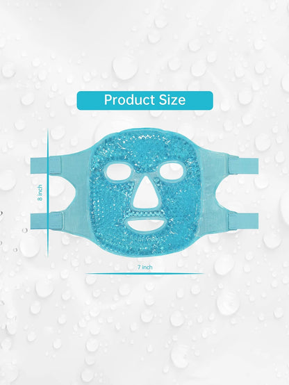 1pc Cold/Hot Gel Face Mask, Summer Pvc Cool/Hot Compress Beauty Mask, Cooling Eye Mask, Ice Pack Facial Mask,Makeup,Cheap,Room Decor,Vanity,Travel,Bedroom,Makeup Accessories,Puff,Makeup Blender,Powder