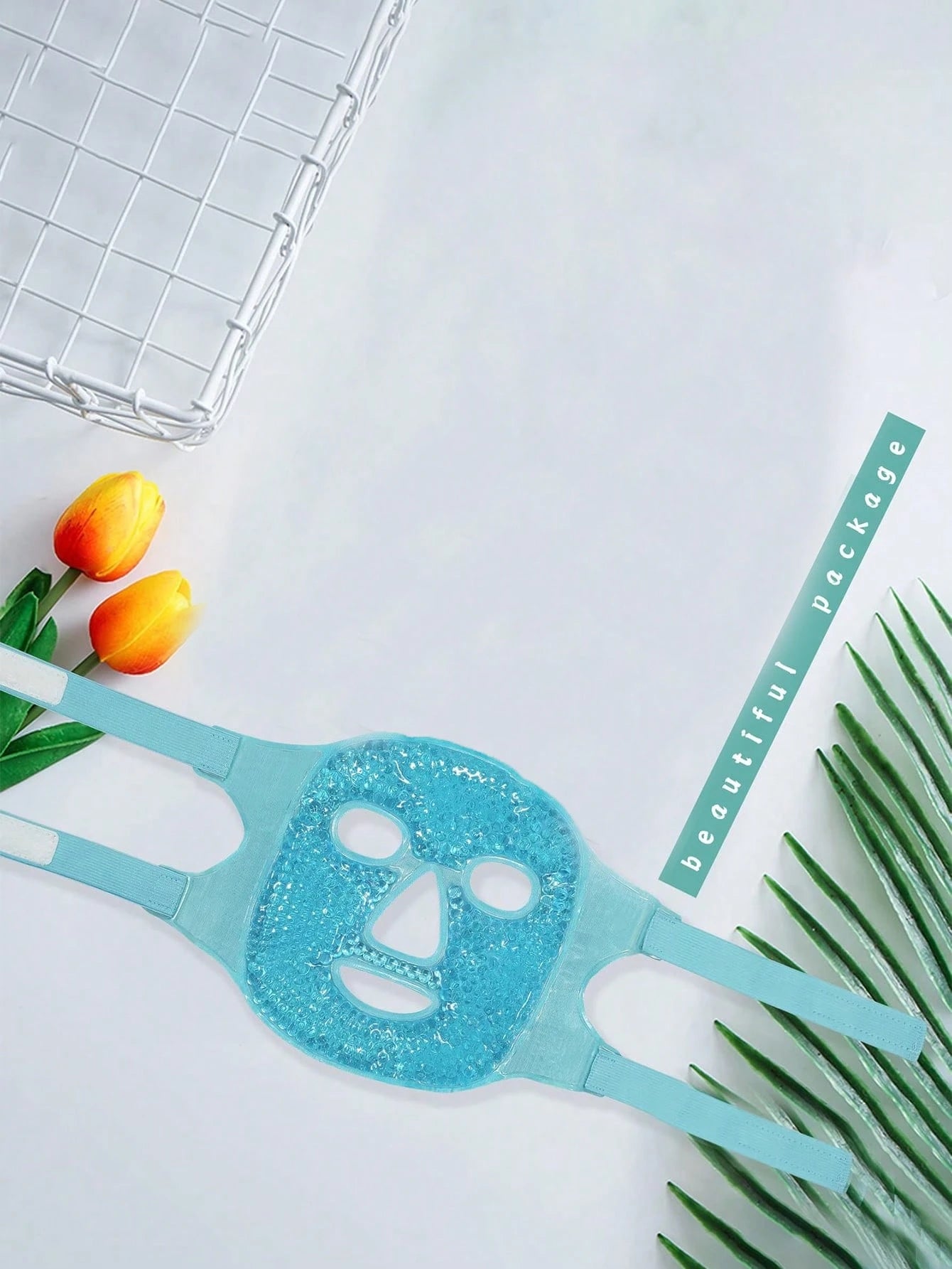 1pc Cold/Hot Gel Face Mask, Summer Pvc Cool/Hot Compress Beauty Mask, Cooling Eye Mask, Ice Pack Facial Mask,Makeup,Cheap,Room Decor,Vanity,Travel,Bedroom,Makeup Accessories,Puff,Makeup Blender,Powder