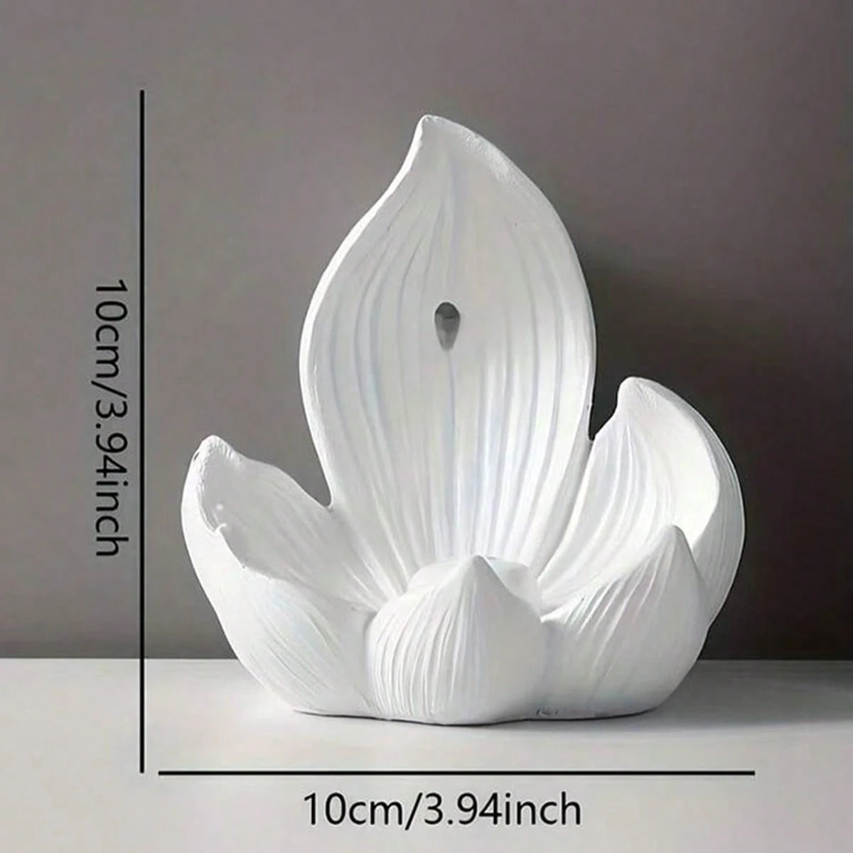 1pc Creative Lotus Flower Incense Burner, Resin Lotus Design Artcraft Diffuser, Suitable For Meditation, Room Decor, Meditation Aid Tool, Indoor/Outdoor Home Decor, No Fragrance, Electricity-Free