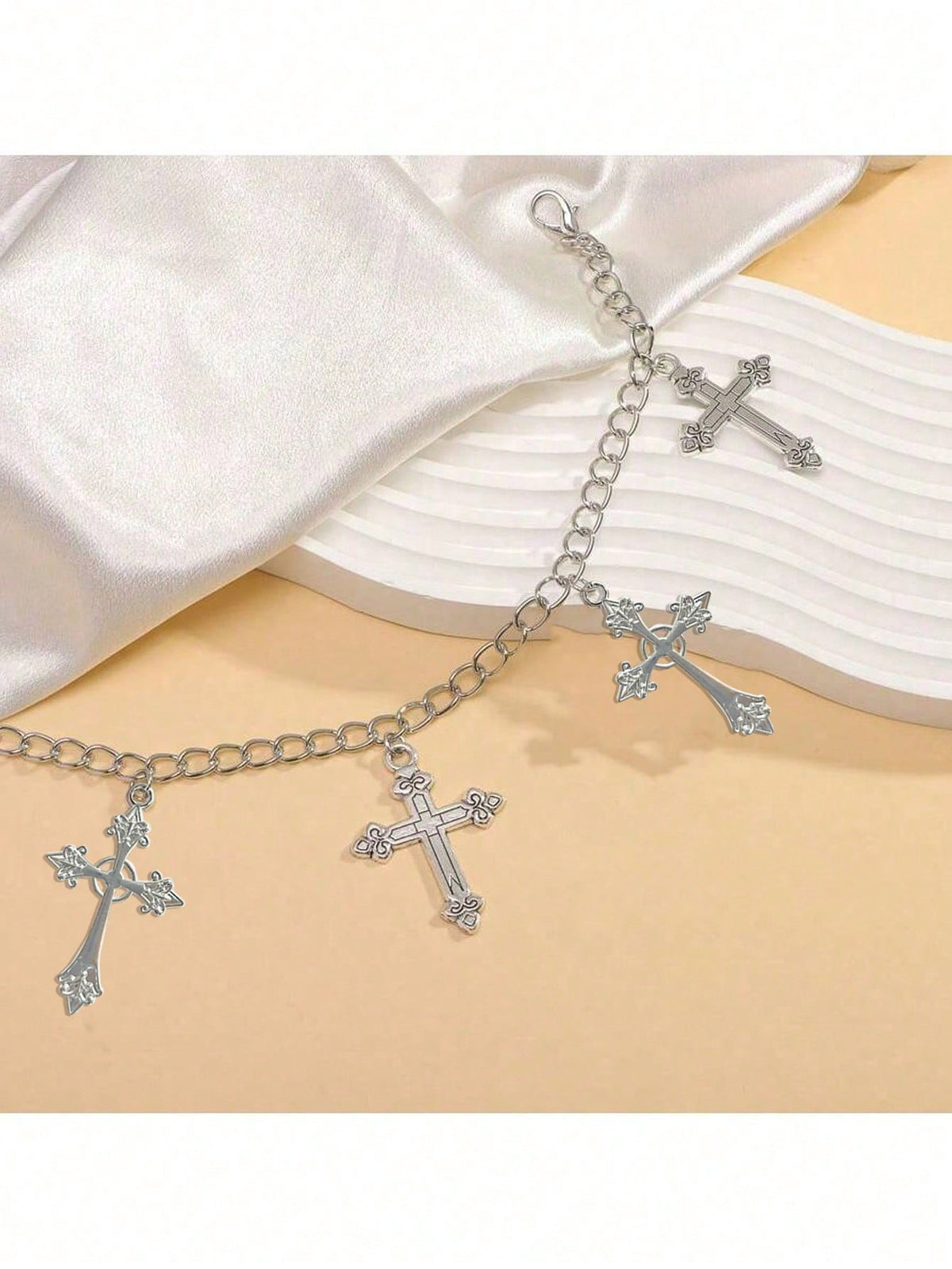 1pc Cross Decor Waist Belt, Versatile Punk Style Fashion Accessorysummer School Fall, Autumn, Halloween
