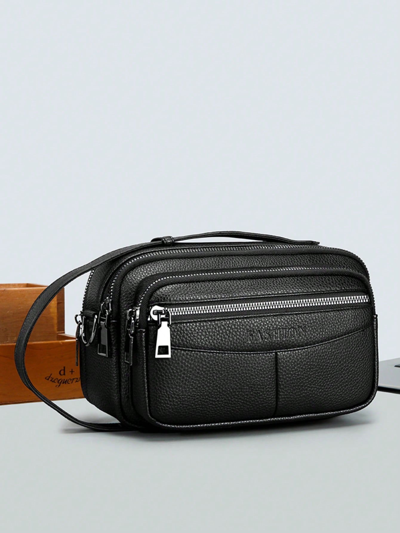 1pc- Crossbody Shoulder Bag- New Large Capacity Men's Horizontal Business Crossbody Bag- Casual Men's Handbag, Suitable For Business, Commuting, Casual Travel
