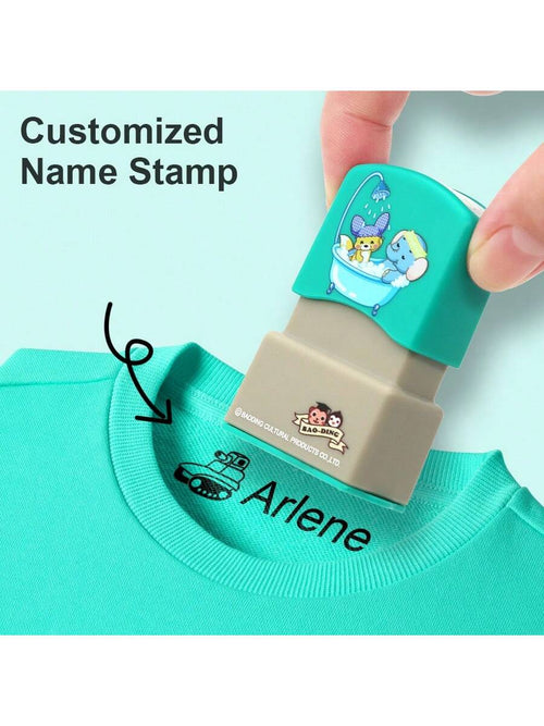 1PC Custom Name Stamp, Custom Name Stamp For Clothing, Custom Name Stamp For Students To Identify Personal Daily Necessities Such As Clothes, Socks, Bed Sheets, Waterproof And Washable Handwritten Sig