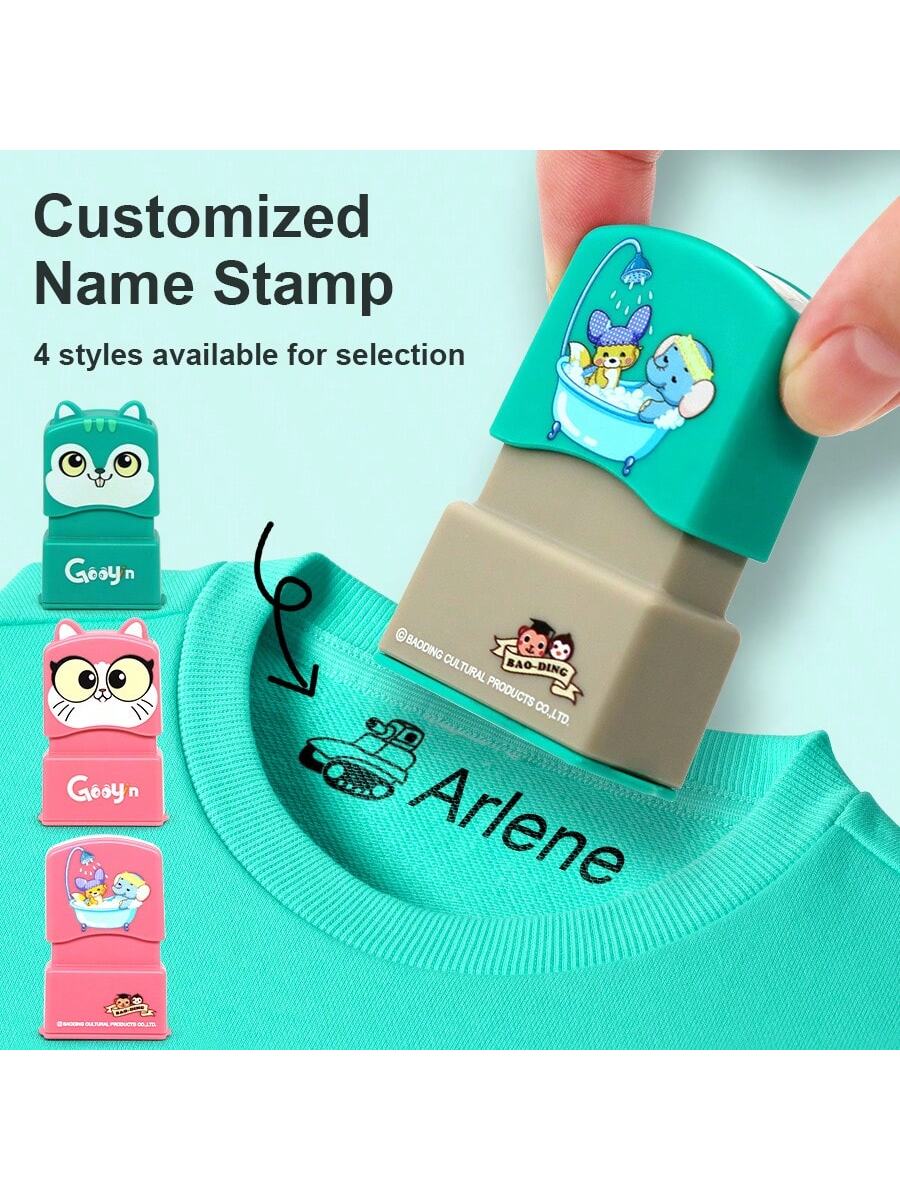 1PC Custom Name Stamp, Custom Name Stamp For Clothing, Custom Name Stamp For Students To Identify Personal Daily Necessities Such As Clothes, Socks, Bed Sheets, Waterproof And Washable Handwritten Sig