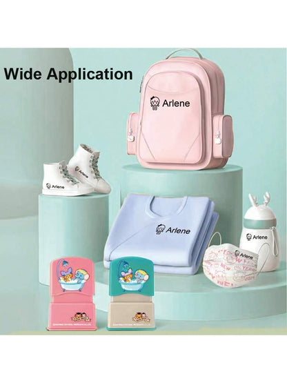 1PC Custom Name Stamp, Custom Name Stamp For Clothing, Custom Name Stamp For Students To Identify Personal Daily Necessities Such As Clothes, Socks, Bed Sheets, Waterproof And Washable Handwritten Sig