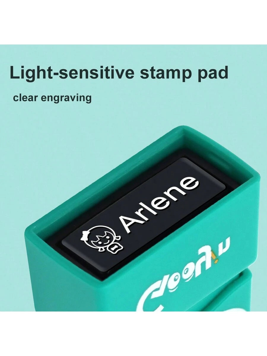 1PC Custom Name Stamp, Custom Name Stamp For Clothing, Custom Name Stamp For Students To Identify Personal Daily Necessities Such As Clothes, Socks, Bed Sheets, Waterproof And Washable Handwritten Sig