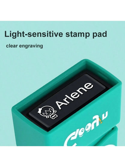 1PC Custom Name Stamp, Custom Name Stamp For Clothing, Custom Name Stamp For Students To Identify Personal Daily Necessities Such As Clothes, Socks, Bed Sheets, Waterproof And Washable Handwritten Sig