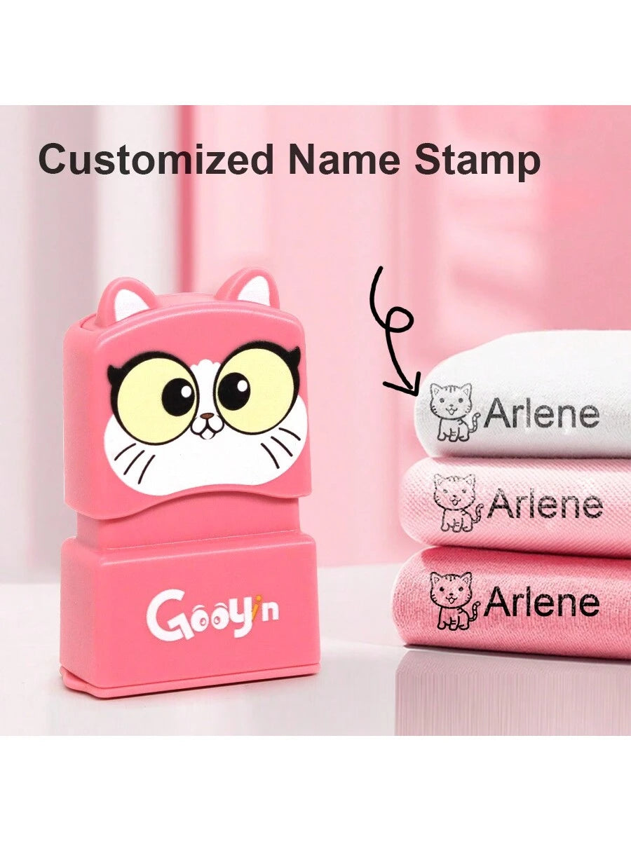 1PC Custom Name Stamp, Custom Name Stamp For Clothing, Custom Name Stamp For Students To Identify Personal Daily Necessities Such As Clothes, Socks, Bed Sheets, Waterproof And Washable Handwritten Sig