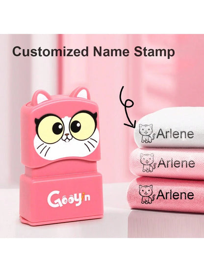 1PC Custom Name Stamp, Custom Name Stamp For Clothing, Custom Name Stamp For Students To Identify Personal Daily Necessities Such As Clothes, Socks, Bed Sheets, Waterproof And Washable Handwritten Sig