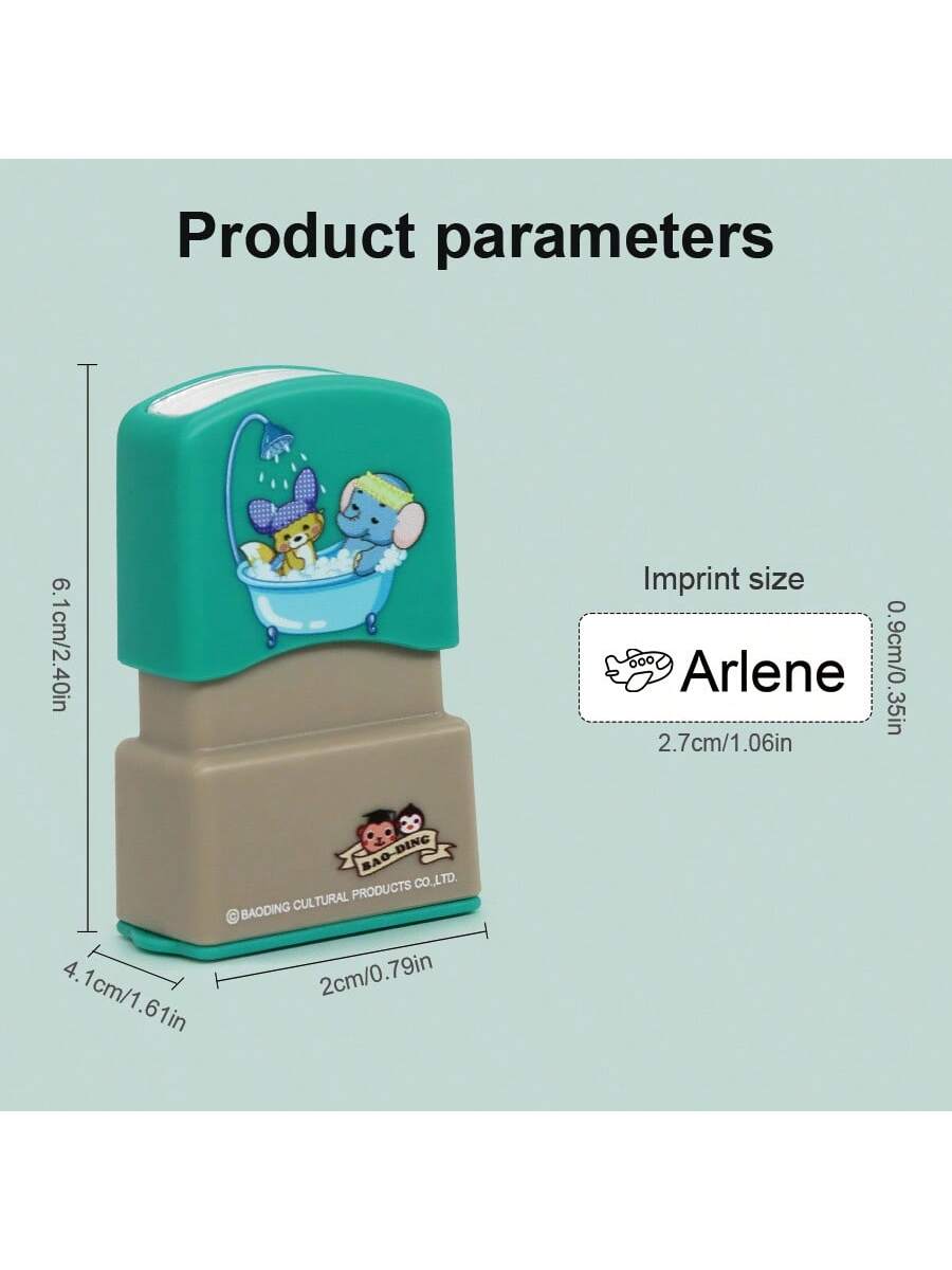 1PC Custom Name Stamp, Custom Name Stamp For Clothing, Custom Name Stamp For Students To Identify Personal Daily Necessities Such As Clothes, Socks, Bed Sheets, Waterproof And Washable Handwritten Sig