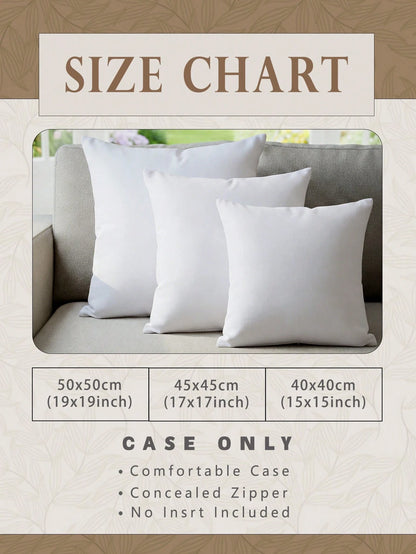 1pc Customizable Personalized Text Print Double-Sided Pillow Case, Printed Pillow Case, Vintage Elegant Pillow Case, Patterned Pillow Case, Suitable For Holiday Gifts, DIY Patterned Pillow Case, For F