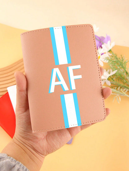 1pc Customized Luggage Tag, Thick PU Leather Boarding Pass Luggage Tag, Metal Buckle, Customizable Text. Suitable For Daily Use, Valentine's Day Gift, Travel Gift, Anniversary Gift, Gift For Friends