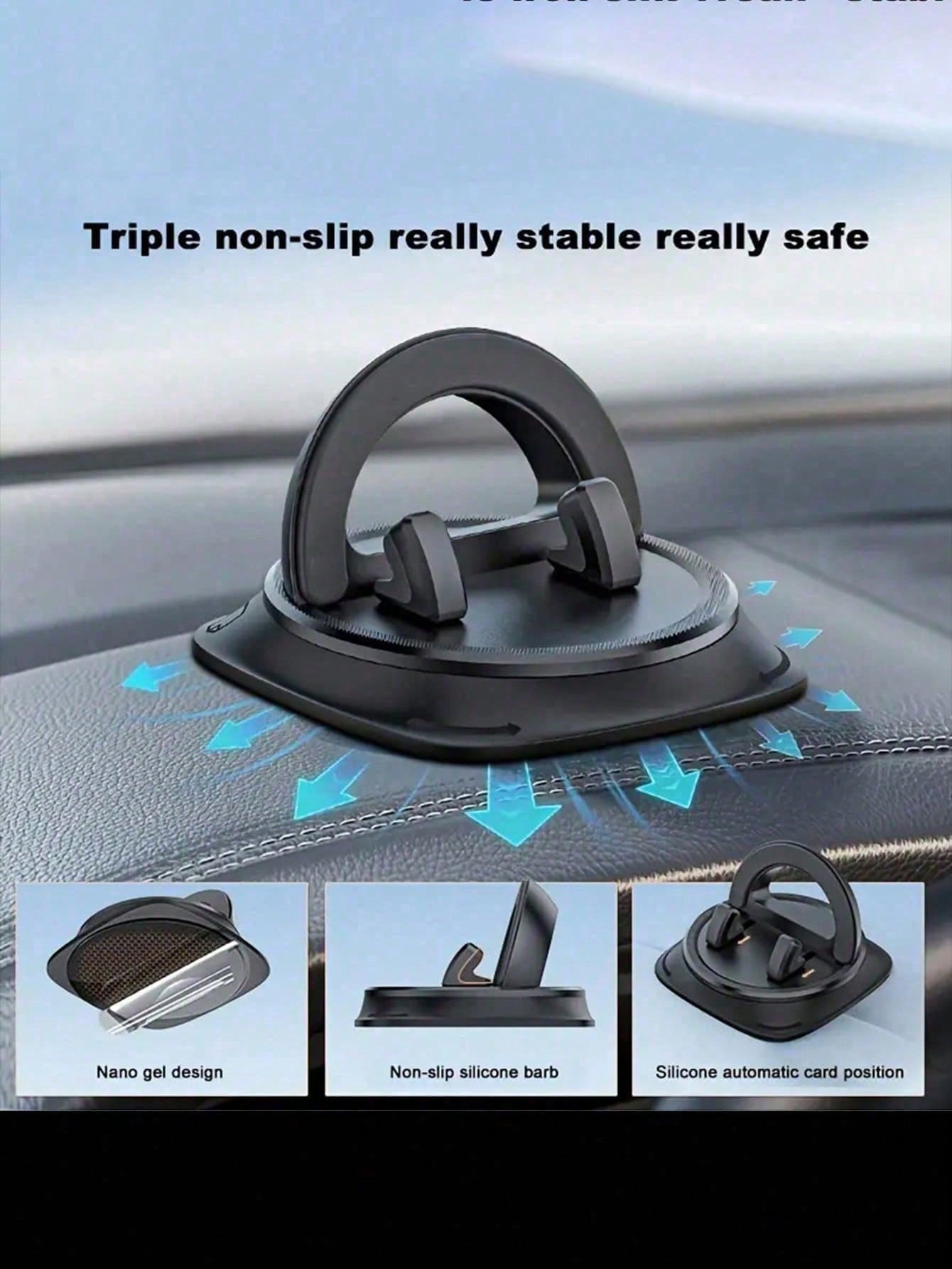 1pc Dashboard Navigation Mount, Dedicated Car Phone Holder, Premium Anti-Slip Pad Universal Fixed