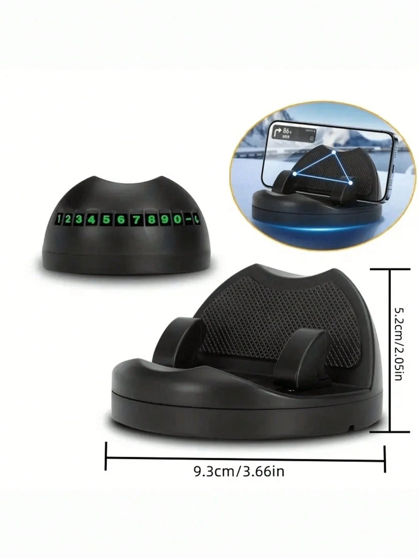 1pc Dashboard Navigation Mount, Dedicated Car Phone Holder, Premium Anti-Slip Pad Universal Fixed