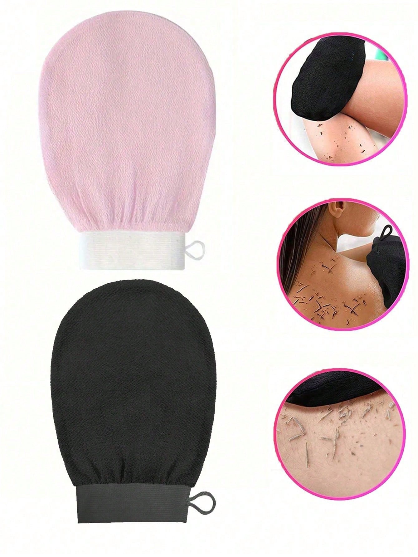 1pc Deep Exfoliating Gloves, Smooth & Radiant- Body Scrub Bath & Shower- Cleans Dead Skin Dry- Gentle Yet Effective Exfoliating Gloves, Korean Exfoliating Gloves, Clearly Removes Dead Skin, Ideal F