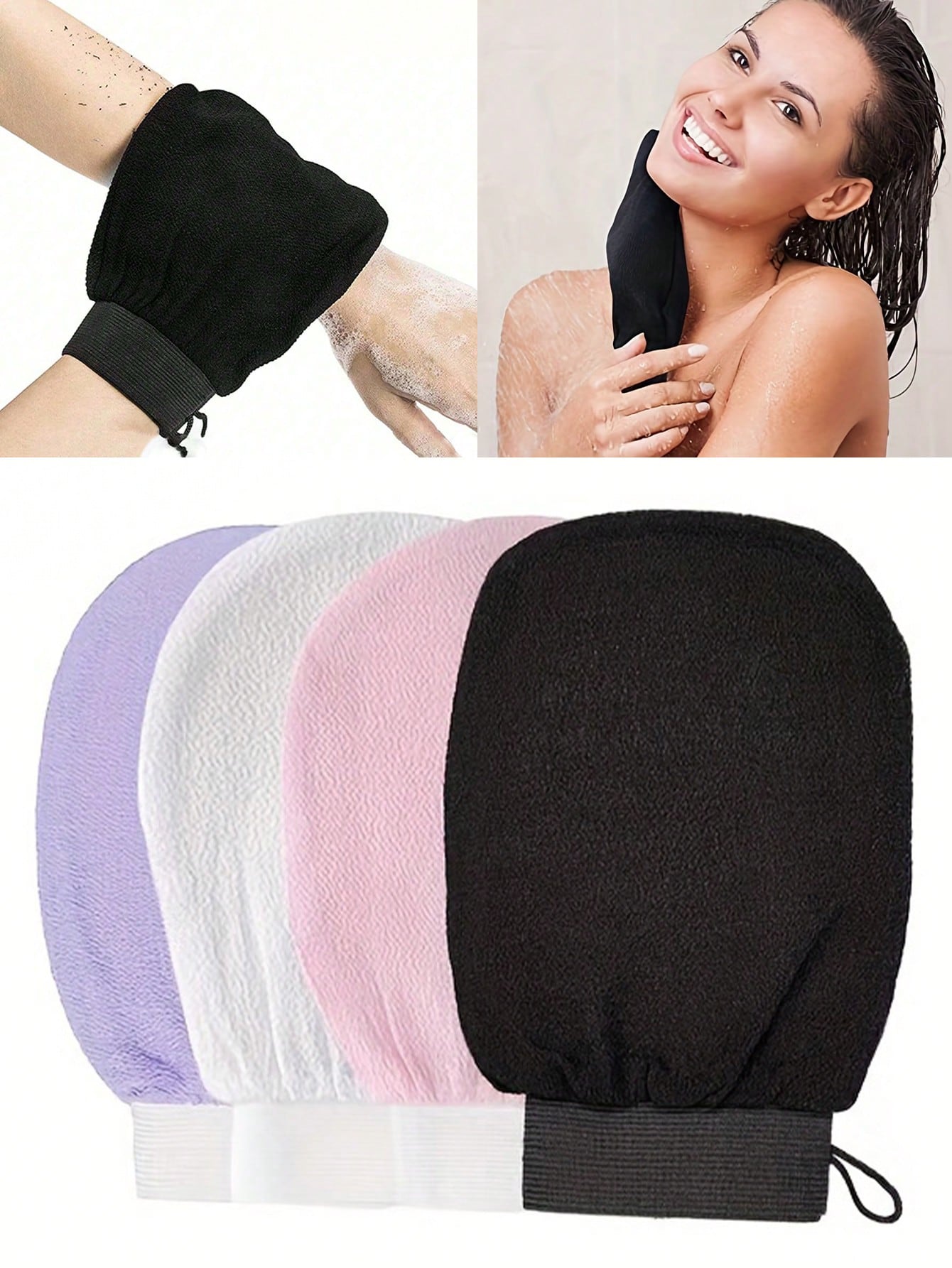 1pc Deep Exfoliating Gloves, Smooth & Radiant- Body Scrub Bath & Shower- Cleans Dead Skin Dry- Gentle Yet Effective Exfoliating Gloves, Korean Exfoliating Gloves, Clearly Removes Dead Skin, Ideal F