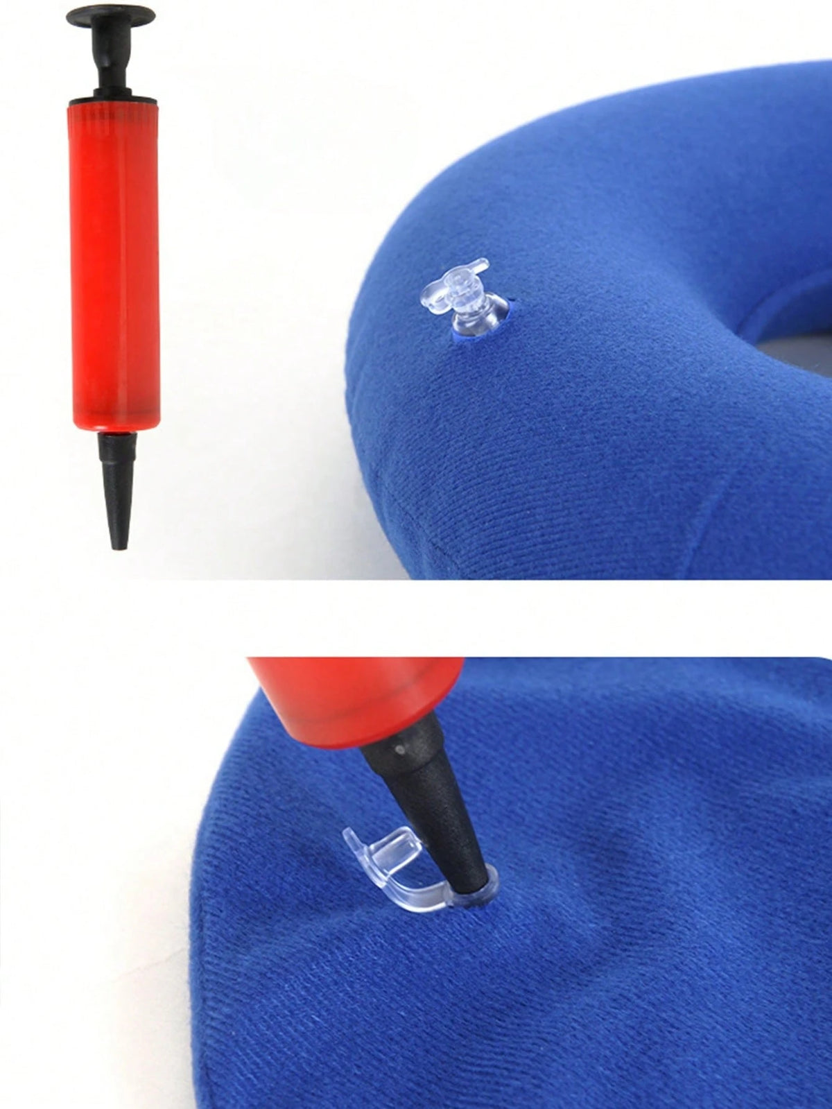 1pc Donut Pillow, Tailbone Inflatable Donut Cushion, Pillow Seat Cushion For Home Office Chair Wheelchair Car,With Inflation Cylinder