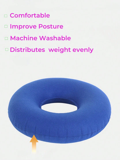 1pc Donut Pillow, Tailbone Inflatable Donut Cushion, Pillow Seat Cushion For Home Office Chair Wheelchair Car,With Inflation Cylinder