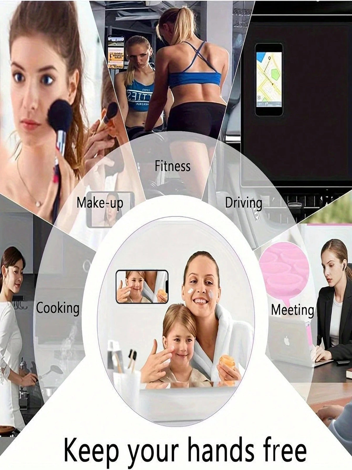 1pc Dual-Sided 28-Dot Thick Anti-Slip Sticker, Suitable For Most Phones- Durable Silicone Suction Cup Stand, Can Stick To Car Glass, Shower Use, Ideal For Video Recording And Photography Phone Access