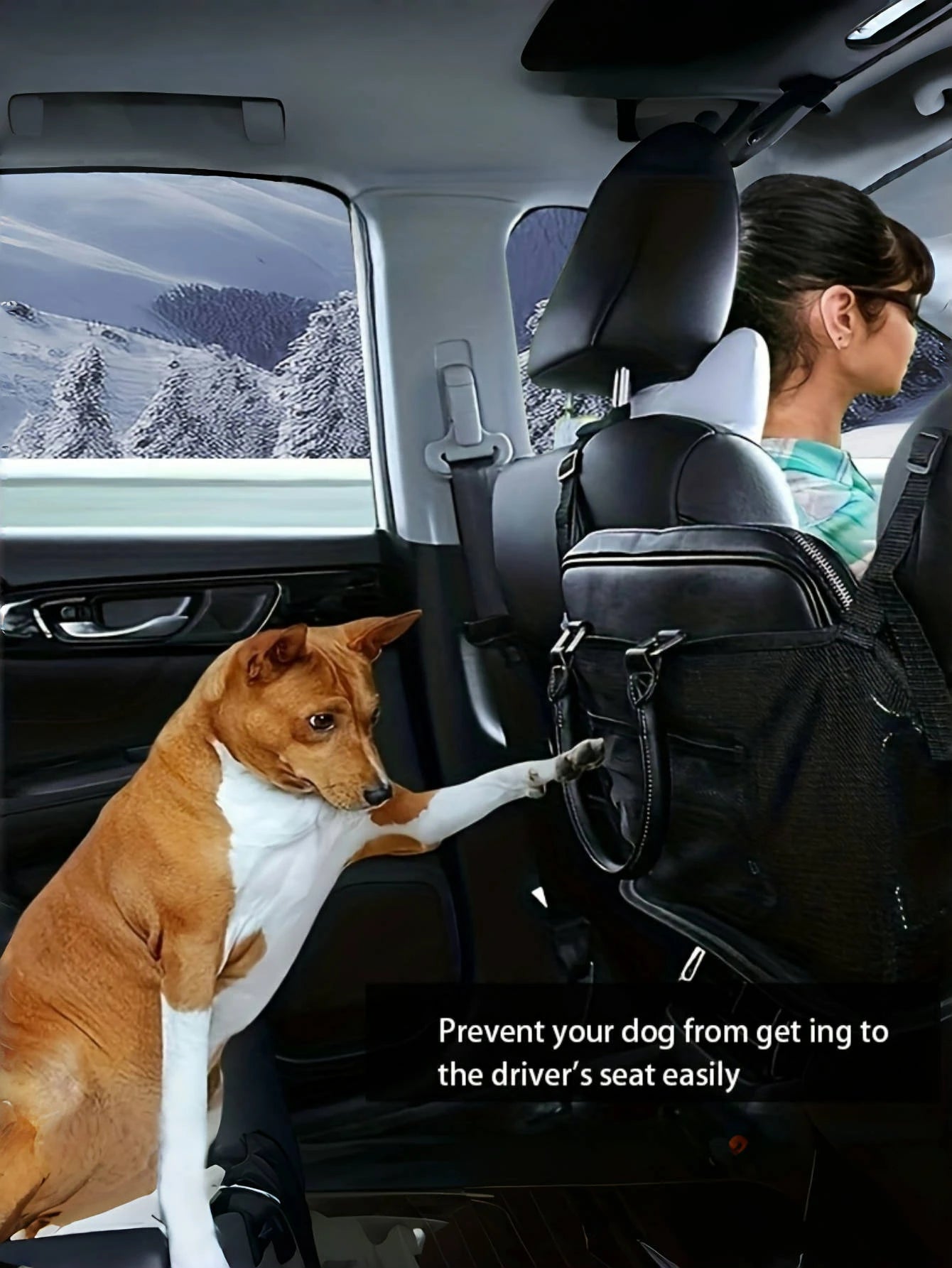 1pc Extra Large Canvas Car Storage Bag- Vehicle Accessory, Backseat Organizer Net, Suitable For Storing Phones, Documents Etc.- Storage Rack, Phone & Document Pouch