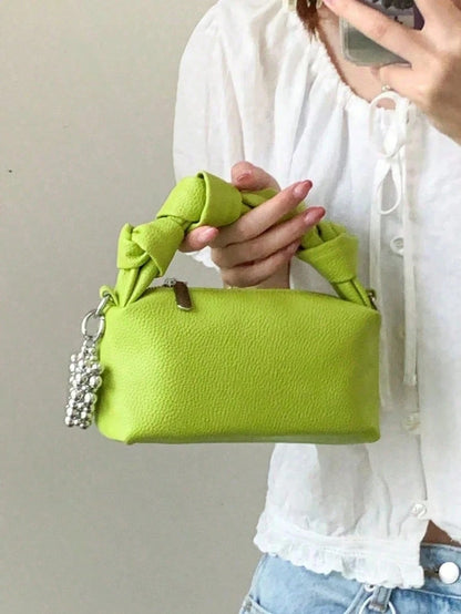1pc Fashion Women Handbag, Shoulder Bag, Cross-Body Bag, Satchel, Messenger Bag, Pleated Bag, Made Of Durable PU Material, Suitable For Shopping