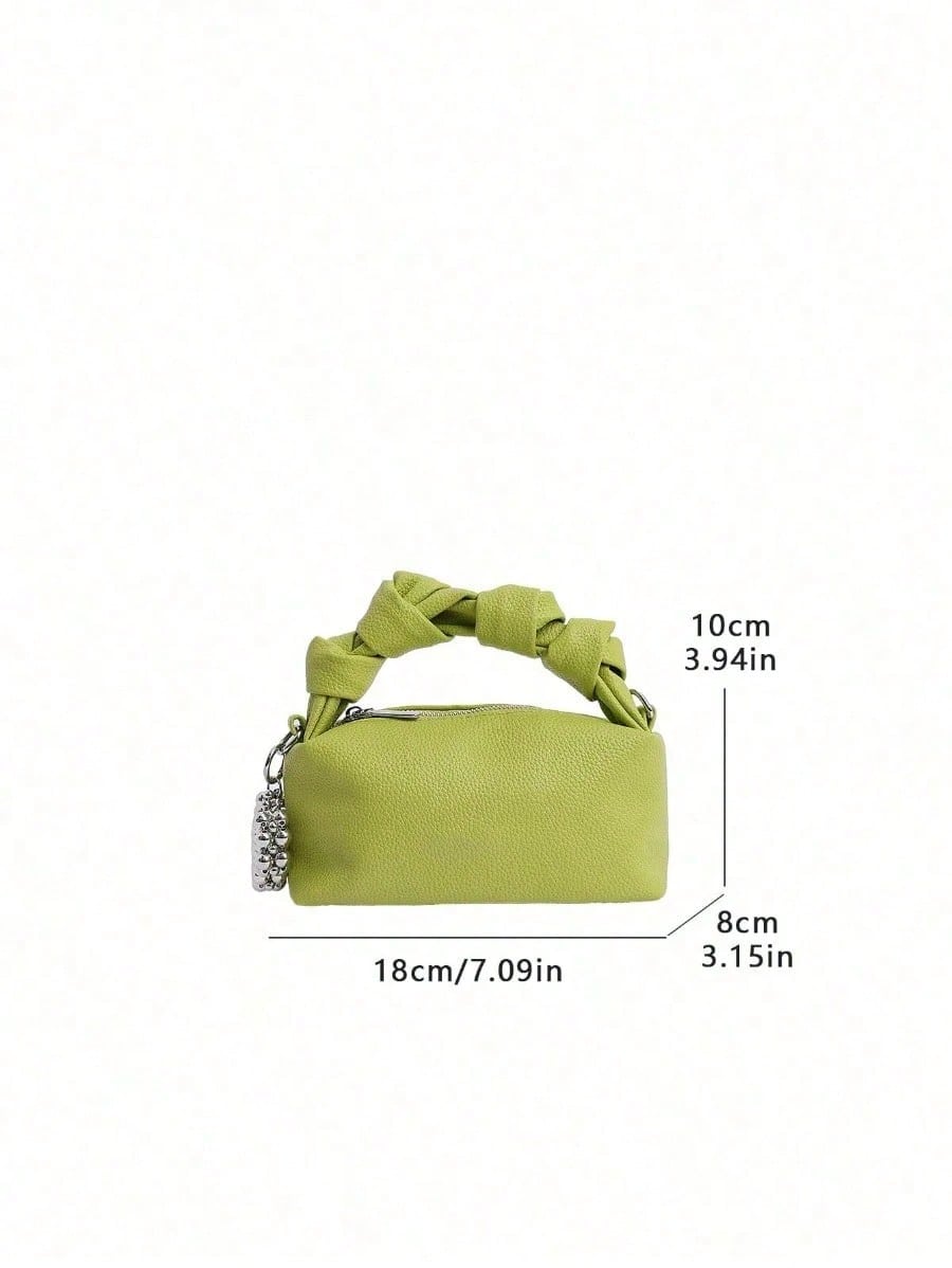 1pc Fashion Women Handbag, Shoulder Bag, Cross-Body Bag, Satchel, Messenger Bag, Pleated Bag, Made Of Durable PU Material, Suitable For Shopping