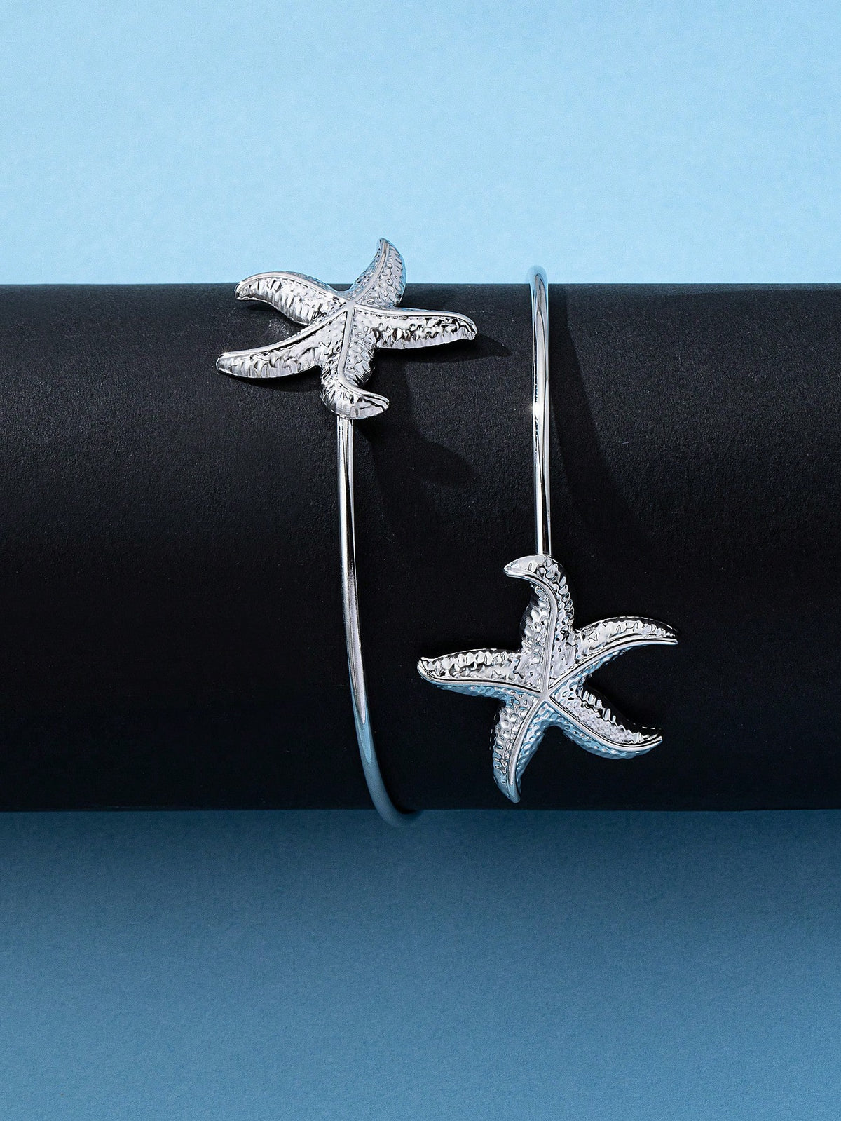 1pc Fashionable Casual Starfish Arm Cuff Bracelet, Beach Resort Accessory For Women