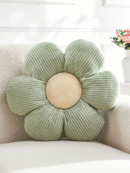 1pc Flower Shaped Throw Pillow, Decorative Cushion For Bed And Sofa, Daisy Pillow Home Decor, Bedroom Decoration, Room Decor, Daily Party, Spring Summer Pillow, Outdoor Garden Summer Cushion