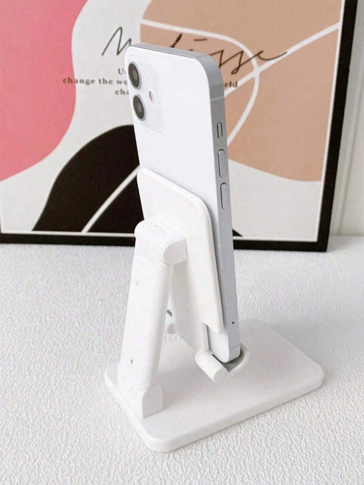 1Pc Foldable Desktop Mobile Phone Holder, Suitable For Watching Tv Series, Studying And Working, Easy To Carry, 4 Colors Available, Suitable For Birthday Gifts,School Stuff.