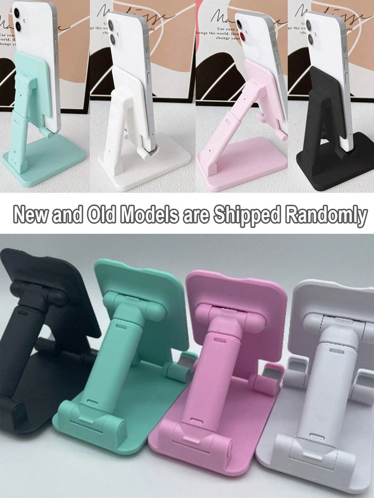 1Pc Foldable Desktop Mobile Phone Holder, Suitable For Watching Tv Series, Studying And Working, Easy To Carry, 4 Colors Available, Suitable For Birthday Gifts,School Stuff.