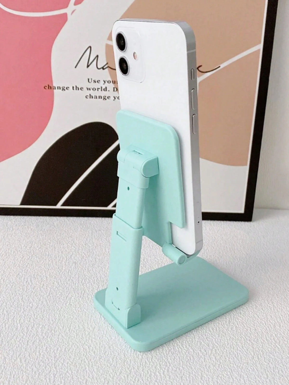 1Pc Foldable Desktop Mobile Phone Holder, Suitable For Watching Tv Series, Studying And Working, Easy To Carry, 4 Colors Available, Suitable For Birthday Gifts,School Stuff.