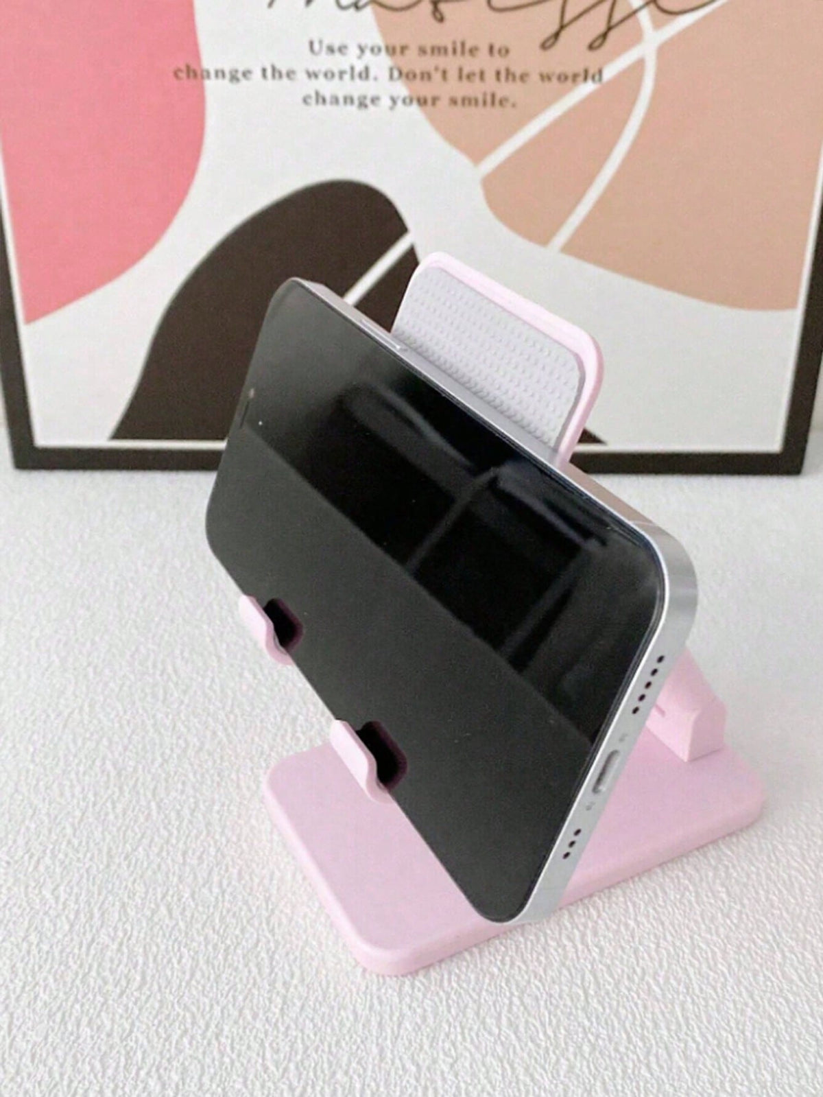 1Pc Foldable Desktop Mobile Phone Holder, Suitable For Watching Tv Series, Studying And Working, Easy To Carry, 4 Colors Available, Suitable For Birthday Gifts,School Stuff.