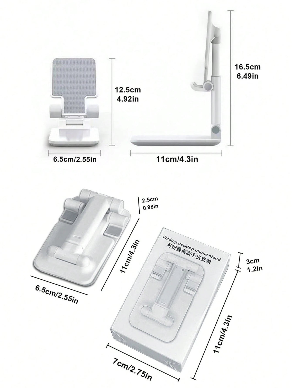 1Pc Foldable Desktop Mobile Phone Holder, Suitable For Watching Tv Series, Studying And Working, Easy To Carry, 4 Colors Available, Suitable For Birthday Gifts,School Stuff.