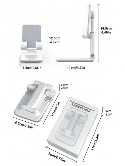 1Pc Foldable Desktop Mobile Phone Holder, Suitable For Watching Tv Series, Studying And Working, Easy To Carry, 4 Colors Available, Suitable For Birthday Gifts,School Stuff.
