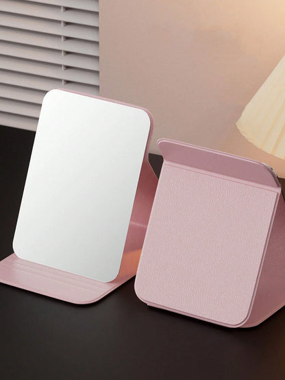 1pc Foldable High Definition Princess Makeup Mirror, Suitable For Student Dorm, Living Room, Bedroom, Bathroom, Travel Accessory, Birthday Gift, Suitable For Men, Mothers, Fathers, Best Friends And Te