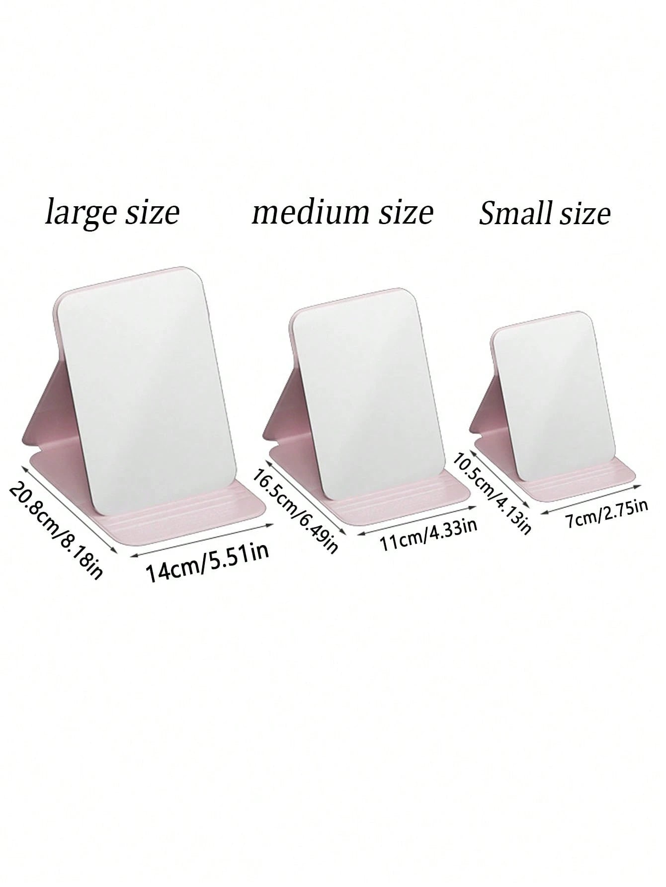 1pc Foldable High Definition Princess Makeup Mirror, Suitable For Student Dorm, Living Room, Bedroom, Bathroom, Travel Accessory, Birthday Gift, Suitable For Men, Mothers, Fathers, Best Friends And Te
