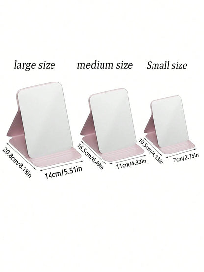 1pc Foldable High Definition Princess Makeup Mirror, Suitable For Student Dorm, Living Room, Bedroom, Bathroom, Travel Accessory, Birthday Gift, Suitable For Men, Mothers, Fathers, Best Friends And Te