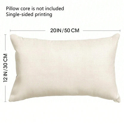 1pc Halloween Pillowcase Ghost Pattern Pillowcase Outdoor Halloween Decoration Pillow For Home Decor Single Side Without Pillow Core