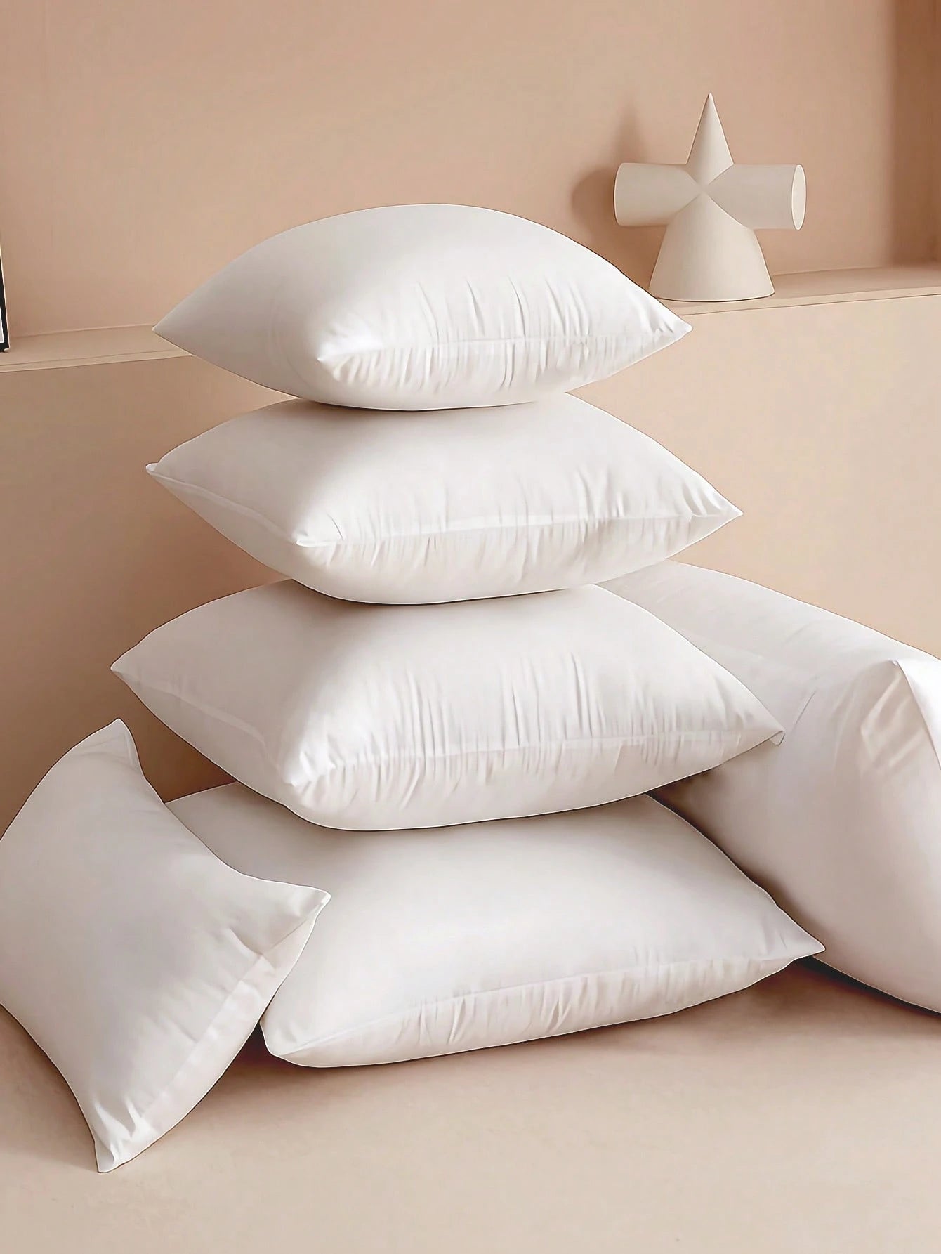 1pc High-Density Support Throw Pillow Insert, Premium Multi-Season & Multi-Scene Use For Sofa, Bed, Car Seat, Decorative Cushion Insert, Suitable For Living Room, Bedroom Headboard, Car Seat, Valentin