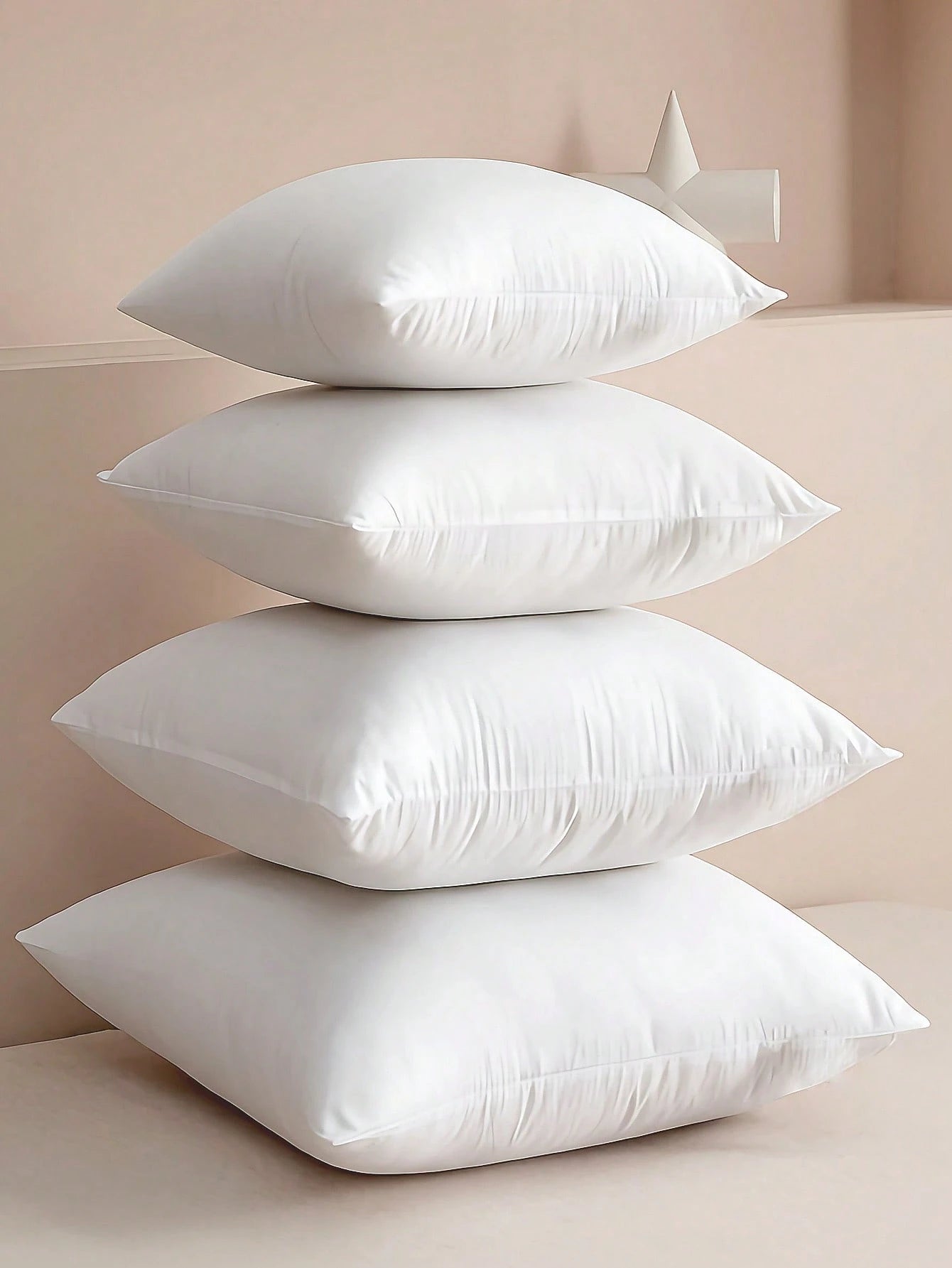 1pc High-Density Support Throw Pillow Insert, Premium Multi-Season & Multi-Scene Use For Sofa, Bed, Car Seat, Decorative Cushion Insert, Suitable For Living Room, Bedroom Headboard, Car Seat, Valentin