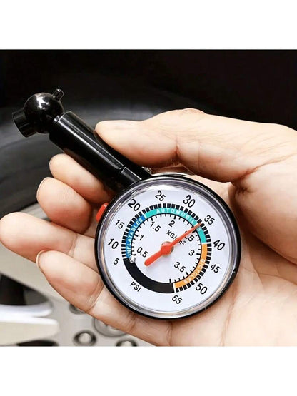 1pc High Precision Multifunctional Car Tire Pressure Gauge- Mechanical Air Pressure Meter For Emergency Detection