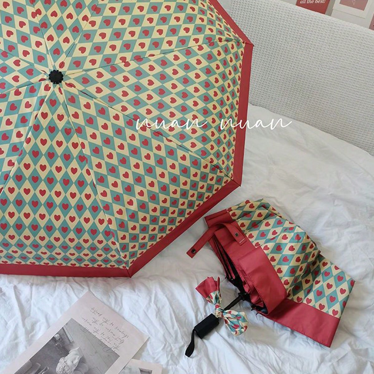 1pc Highly Attractive Fully Automatic Umbrella, Dual-Use For Rain And Sun, Women's Premium Vintage Sunshade, UV Protection Parasol