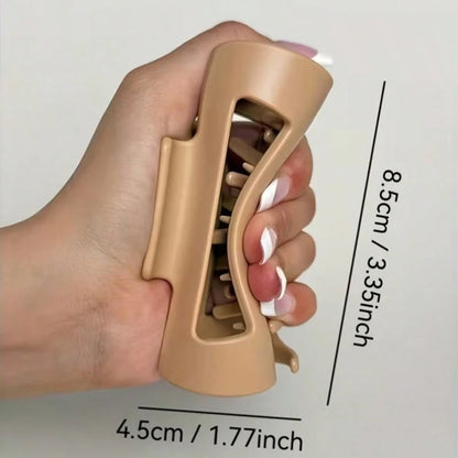 1pc Hollow Silicone Hair Claw, Silicone Non-Slip Hair Accessory, Creates Elegant High Hairstyle, Aesthetic Hair Claw, Suitable For Photography And Dates, Versatile Hair Accessory