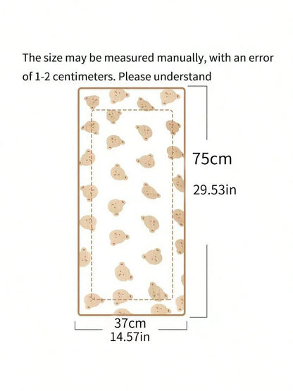 1pc Infant Stroller Seat Cushion, Cartoon Cute Pattern- High Quality 3D Bead Plush, Skin-Friendly Soft, Reversible, Suitable For High View Travel Strollers, Most Baby Carriages, Perfect Gift For Baby
