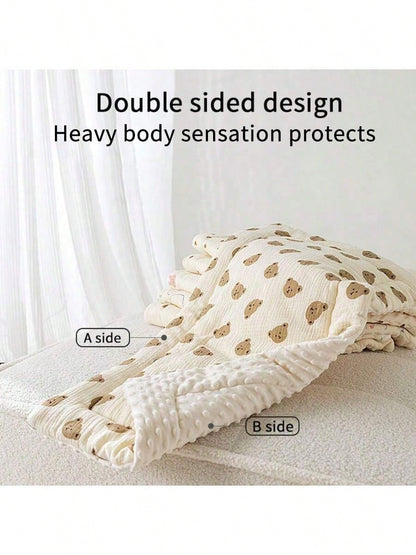1pc Infant Stroller Seat Cushion, Cartoon Cute Pattern- High Quality 3D Bead Plush, Skin-Friendly Soft, Reversible, Suitable For High View Travel Strollers, Most Baby Carriages, Perfect Gift For Baby