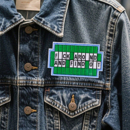 1pc Iron-On Embroidered Patch, Embroidered Sewing Applique Craft, Suitable For Men's Hats, Clothing, Jeans, Jackets