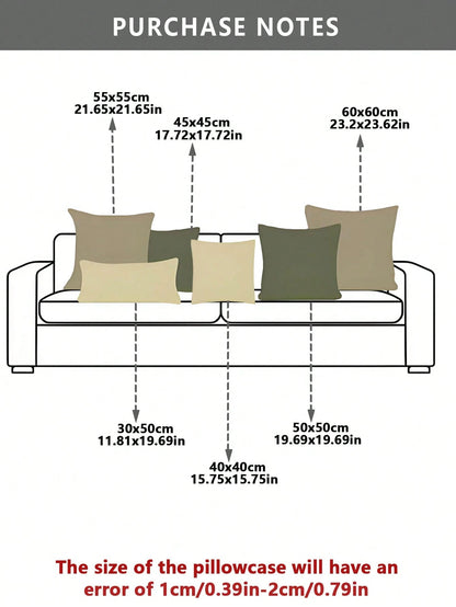 1PC Jacquard Pillowcase Sofa Pillow Covers Home Decoration Cushion Protective Cover