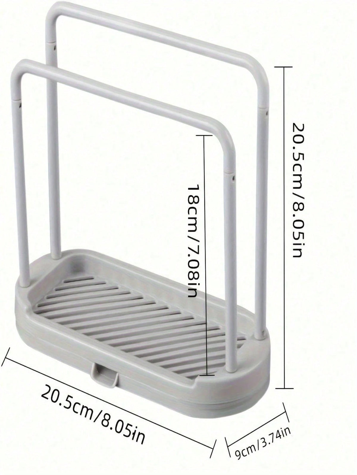 1pc Kitchen Sink Caddy Organizer Rack, Suitable For Storing Sponges, Cloths, Brushes, Scourers And Other Items, Kitchen Storage And Organization, Shelf And Holder
