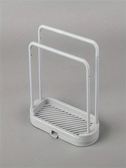 1pc Kitchen Sink Caddy Organizer Rack, Suitable For Storing Sponges, Cloths, Brushes, Scourers And Other Items, Kitchen Storage And Organization, Shelf And Holder