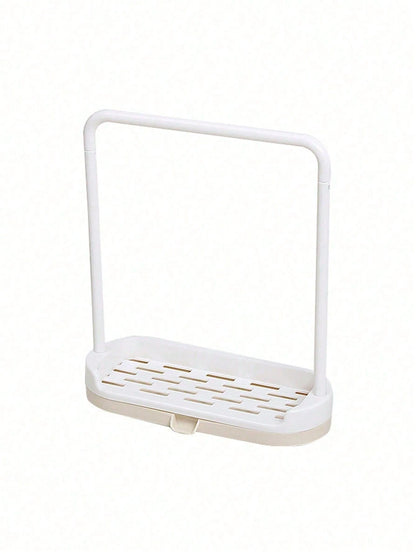1pc Kitchen Sink Caddy Organizer Rack, Suitable For Storing Sponges, Cloths, Brushes, Scourers And Other Items, Kitchen Storage And Organization, Shelf And Holder