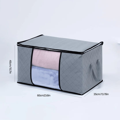 1pc Large Capacity Non-Woven Fabric Quilt Storage Bag, Suitable For Seasonal Storage & Organization, Decorations, Autumn Decor, Holiday Decor, Room Decor, Home Decor, Bedroom Decor